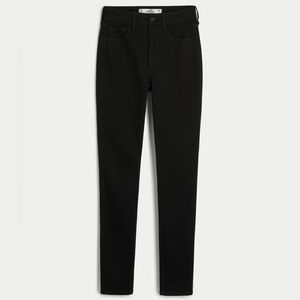 Hollister curvy high rise super skinny jeans in black